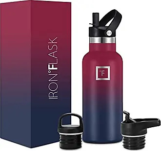 Iron Flask 40oz Wide Mouth Sports Water Bottle - 3 Lids, Leak