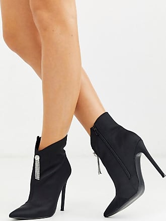 asos black patent ankle boots