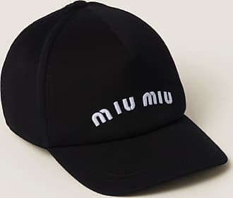 Miu Miu embroidered-logo Velvet Baseball Cap - Farfetch
