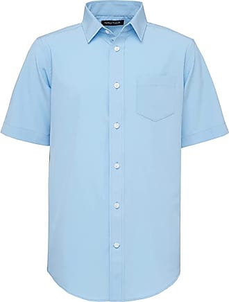 Nautica Herren School Uniform Long Sleeve Performance Oxford Shirt Hemd mit Button-Down-Kragen