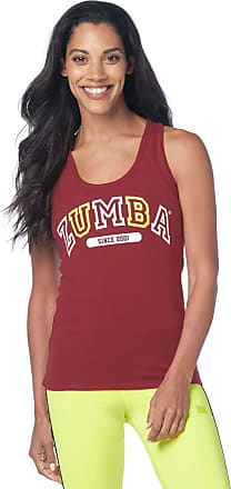 Zumba Womens Fashion Print Loose Fit Workout Halter Top Tank Tank Donna 