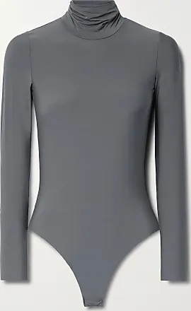 Commando Faux Leather Long Sleeve One-Shoulder Bodysuit BDS306