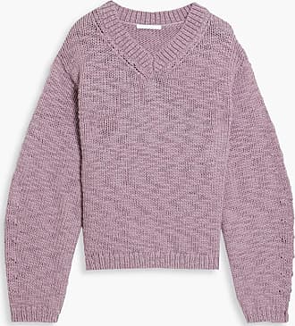 ATM Anthony Thomas Melillo Women's Cotton Cashmere Oversized V-Neck Sweater  - Pink Lilac