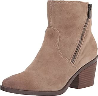  Lucky Brand Women's Basel Ankle Boot, Dark Mushroom/Natural  Oiled Suede, 5