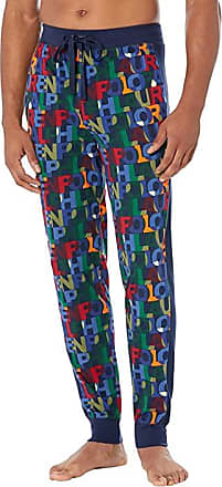 NWT Polo Ralph Lauren Solid Black RED MONOGRAM Jogger Pajama/Lounge Pants  Men XL