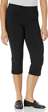 Briggs New York Super Stretch Millennium Slimming Pull-on Ankle Pant Pants,  Navy, 12 at  Women's Clothing store