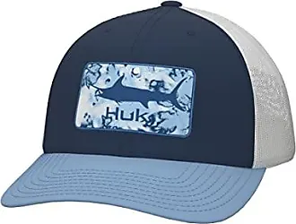 HUK Trucker, Anti-Glare Snapback Fishing Hat for Men, Big State-Sargasso  Sea, One Size