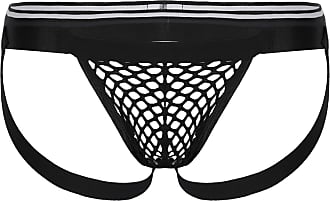 Alvivi See Through Mesh Briefs G-String Bikini Thong T-Back Breathable Underwear for Men 