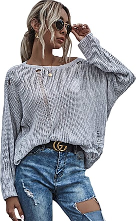 Gray L discount 92% NoName jumper WOMEN FASHION Jumpers & Sweatshirts Oversize 