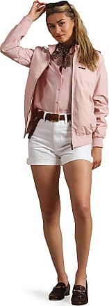 Members Only Women's Classic Iconic Racer Jacket - Medium, Light Pink