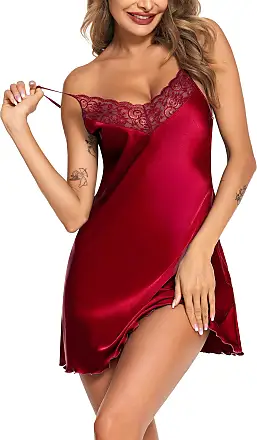 Red Sexy Satin Lace Cami Vest Top Negligee Lingerie PLUS SIZE – Just For  You Boutique®