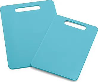 2 Piece Cutting Board Kitchen Set Dishwasher Safe Extra Durable Caribbean  Blue