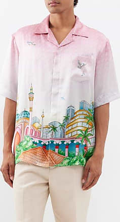 Silk twill shirt with Hawaiian print - DOLCE & GABBANA