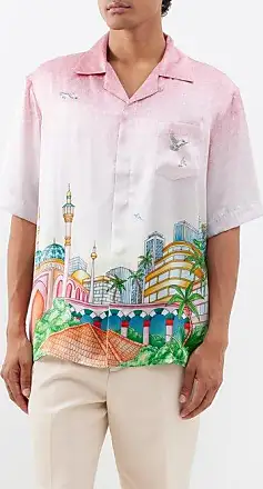 Shop Dolce & Gabbana 2023 SS Silk twill hawaiian shirt with