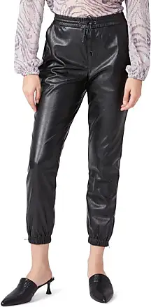 Alo Yoga Faux Leather Power Hour Jogger Pants in Black, Size