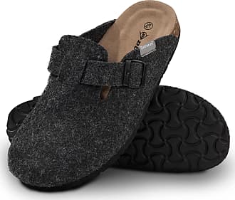 Mens Dunlop Slippers Mules Halwell Soft Quilted Padded Duvet Outdoor Sole 