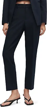 Spanx The Perfect Pant Piped Ankle Skinny Pants In Classic Navy