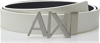 white armani belt