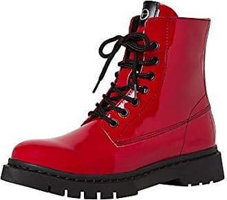 Chaussures Bottines Bottines à lacets Massimo Dutti Bottines \u00e0 lacets rouge style d\u00e9contract\u00e9 