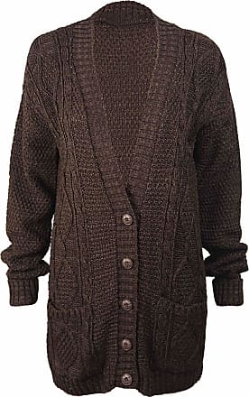 3XL Mens Classic Buttons Vintage Plain Knitted Grandad Cardigan Jumper UK S