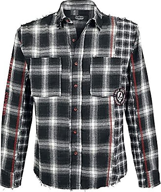 Rock Rebel by EMP There is No Business Like Rock Business Homme Chemise Manches Longues Bordeaux