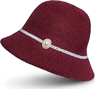 Vintage Hat | Vintage Red Wool Bucket/Cloche Hat