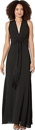 Bcbgmaxazria Twist Front Fringe Gown