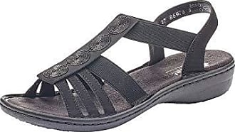 Rieker Talamon-Vendee Women Schuhe Antistress Keil Sandalette Sandalen 62461-00 