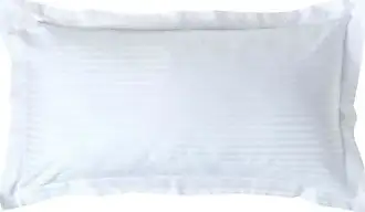 HOMESCAPES Taie d'oreiller 50x90 cm en 100% Coton égyptien 200 Fils Coloris  Blanc : : Cuisine et Maison