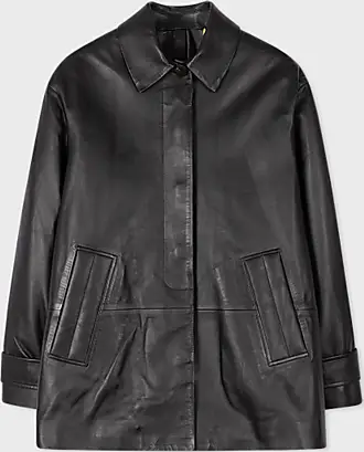 Strip Leather Drape Front – Blanc Noir Online Store