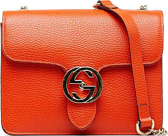 Gucci Medium Interlocking GG Crossbody Bag in Sun Orange