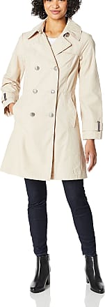Vince Camuto Womens Belted Trench Coat Rain Jacket