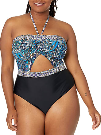 Oudan One-Piece Swimsuit Conservative Swimwear Plus Fertilizer to Increase The Color Blue,M Color : As Shown, Size : One Size