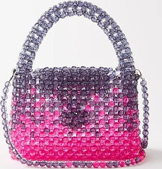 Eugenia Kim Carlotta Bow-embellished Straw Tote - Women - Pastel Pink Tote Bags