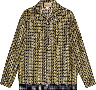 Gucci Geometric Interlocking G-print Silk Shirt