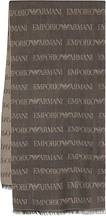 Armani Men's Emporio Logo Scarf - Gray - Scarves