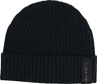Calvin Klein Men's Tweed Cuff Hat and Scarf Set, Black, One Size at   Men's Clothing store