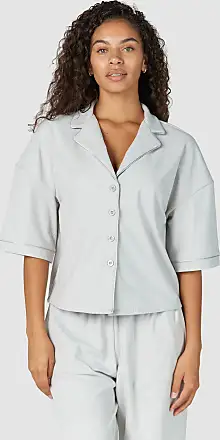 SPORTY & RICH Vendome embroidered cotton-poplin pajama shirt