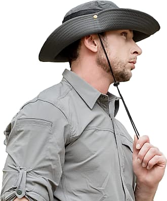 ZLYC Mens Outdoor Sun Protection Wide Brim Bucker Hat 