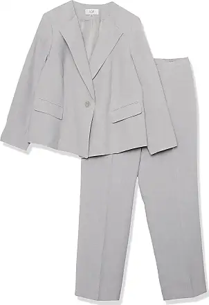 Le Suit Women's Textured Star-Collar Pants Suit (16, Tutu Pink