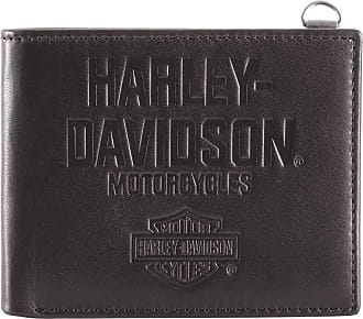 Marque  HARLEY-DAVIDSONHarley-Davidson pour homme Tête de mort en relief Trucker Tri-Fold Plus Portefeuille Xml4719-black 