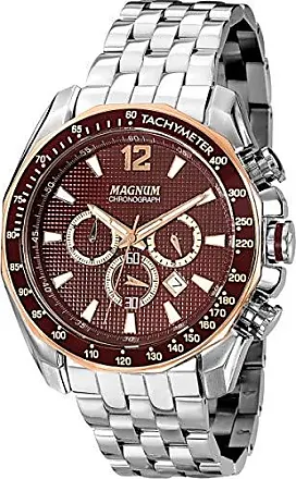 Relógio Magnum Masculino Multifunção Ma31579y Prata/preto