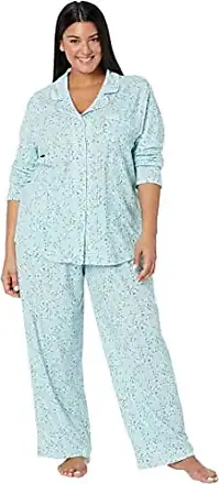 Karen Neuburger Women's Girlfriend Long Sleeve Top and Cozy Bottom Pajama  Sets Pj, All in Bloom, Large