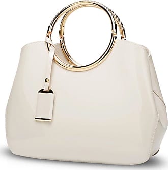 NICOLE & DORIS Patent Leather Handbags for Ladies Hobo Bag Stylish Tote Bag  Women Shoulder Bags Exquisite Crossbody Bag Shopper Wedding Evening Bags