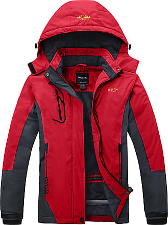 Wantdo Women's Waterproof Ski Jacket Mountain Windproof Rain Jacket Winter Warm Snow Coat 