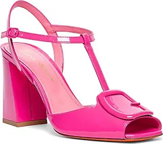 Santoni round-toe leather boots - Pink