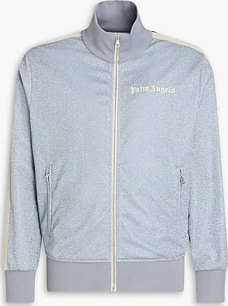 Glitter Jersey Track Jacket in Pink - Palm Angels