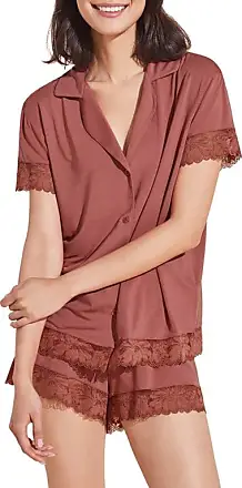 In Bloom by Jonquil Harper Lace Trim Short Satin Pajamas