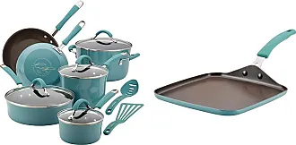 Rachael Ray , Aluminum Nonstick Frying Pan, 8.5 in Agave Blue