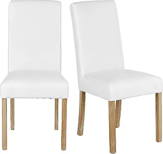 Nordlys - Set 4 sedie scandinave con gambe in legno bianche